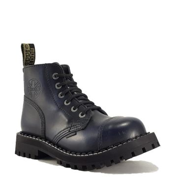 Steel - 6 soros, koptatott kék bakancs