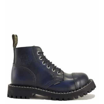 Steel - 6 soros, koptatott kék bakancs