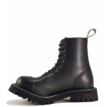 Steel - 8 soros fekete bakancs