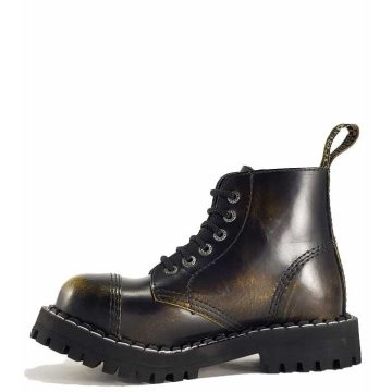 Steel - 6 soros, koptatott sárga bakancs
