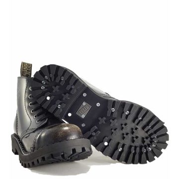 Steel - 6 soros, koptatott fehér bakancs