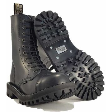 Steel - 10 soros fekete bakancs 38-AS