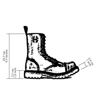 Steel - 10 soros fekete bakancs 38-AS