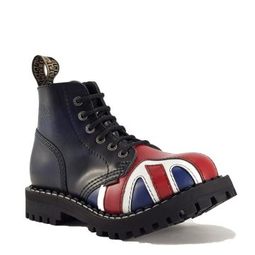 Steel - 6 soros UK zászlós bakancs