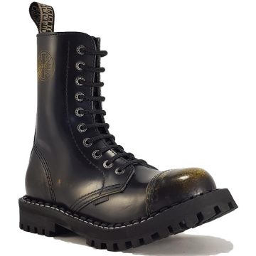 Steel - 10 soros, koptatott sárga bakancs 40-ES