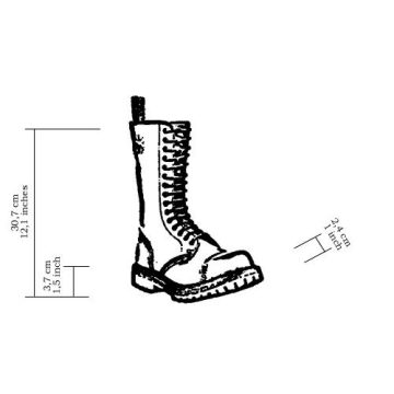 Steel - 15 soros fekete bakancs 39-ES