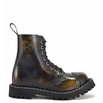 Steel - 8 soros, koptatott sárga bakancs