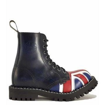 Steel - 8 soros UK zászlós bakancs