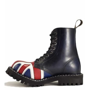 Steel - 8 soros UK zászlós bakancs