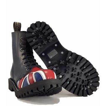 Steel - 8 soros UK zászlós bakancs