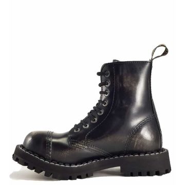 Steel - 8 soros, koptatott fehér bakancs