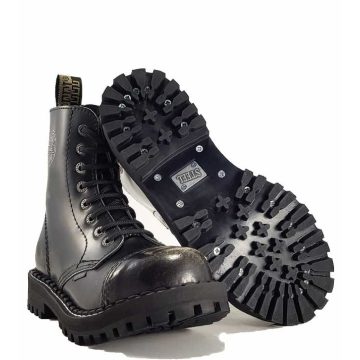 Steel - 8 soros, koptatott fehér bakancs