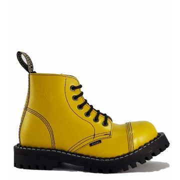 Steel - 6 soros full sárga bakancs