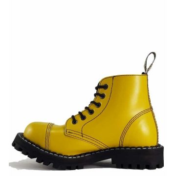 Steel - 6 soros full sárga bakancs