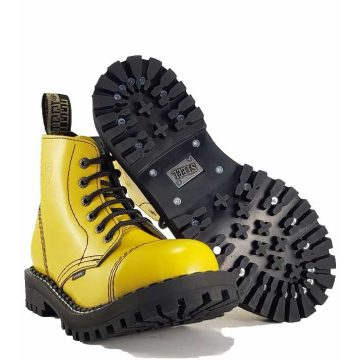 Steel - 6 soros full sárga bakancs