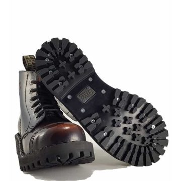 Steel - 6 soros, koptatott narancs bakancs