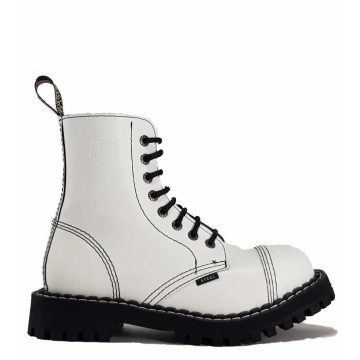 Steel - 8 soros full fehér bakancs