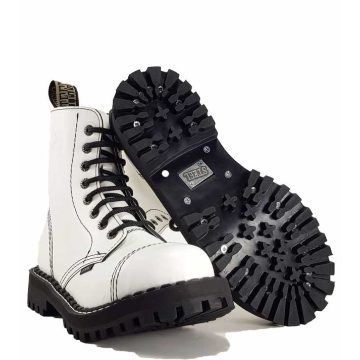 Steel - 8 soros full fehér bakancs