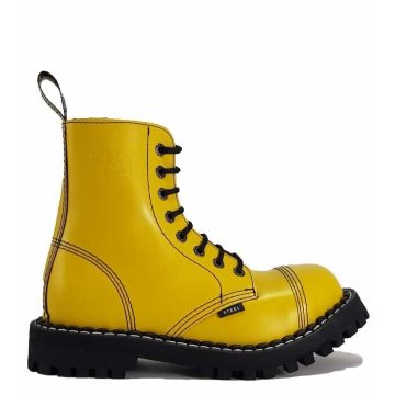 Steel - 8 soros full sárga bakancs