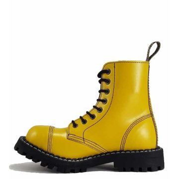 Steel - 8 soros full sárga bakancs