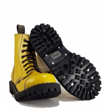 Steel - 8 soros full sárga bakancs