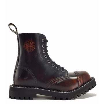 Steel - 8 soros, koptatott narancs bakancs