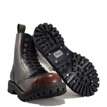 Steel - 8 soros, koptatott narancs bakancs