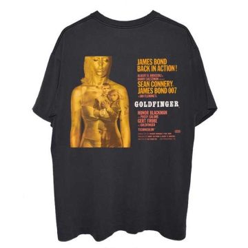 James Bond 007 - Goldfinger Movie Poster (Back Print) póló