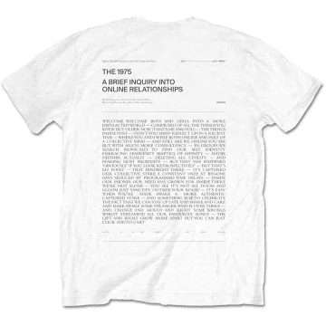 The 1975 - A Brief Inquiry (Back Print) póló