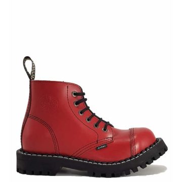 Steel - 6 soros full piros bakancs