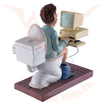 Funny Job - Always online szobor