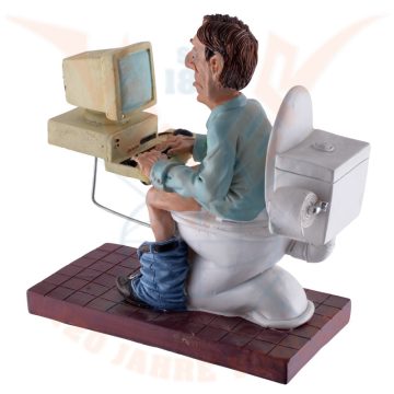 Funny Job - Always online szobor