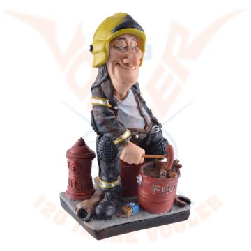 Funny Life - Fireman grilling szobor