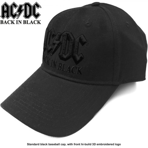 AC/DC - Back in Black baseball sapka