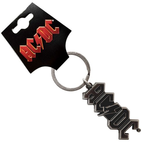 AC/DC - 3D Silver Logo fém kulcstartó
