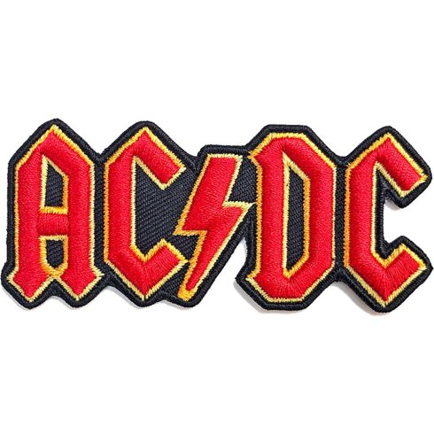 AC/DC - Cut-Out 3D Logo hímzett felvarró