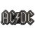 AC/DC - Silver Logo hímzett felvarró