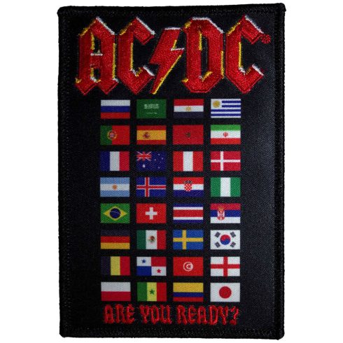 AC/DC - Are You Ready? Flags (szőtt) felvarró