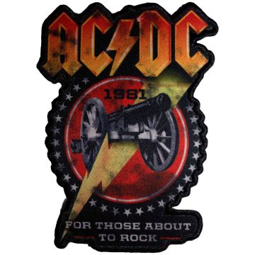   AC/DC - For Those About To Rock 1981 Cut-Out (szőtt) felvarró