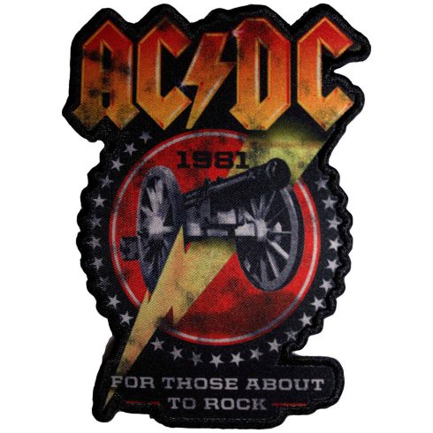 AC/DC - For Those About To Rock 1981 Cut-Out (szőtt) felvarró