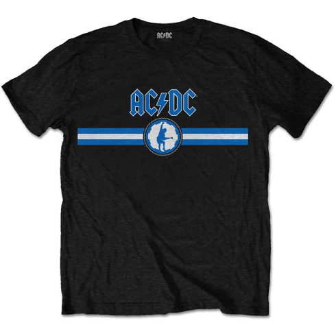 AC/DC - Blue Logo & Stripe póló