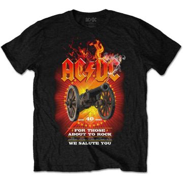 AC/DC - FTATR 40th Flaming (Back Print) póló