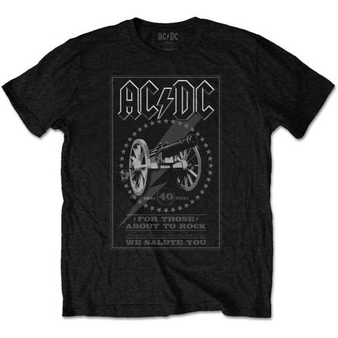AC/DC - FTATR 40th Monochrome (Back Print) póló