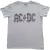 AC/DC - Mono Leopard Print Logo női póló