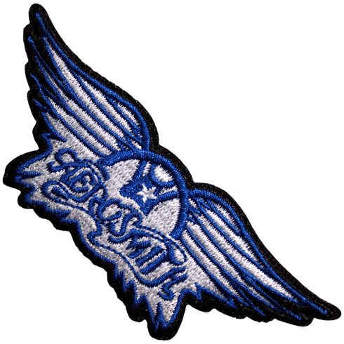 Aerosmith - Wings Blue (szőtt) felvarró