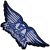 Aerosmith - Wings Blue (szőtt) felvarró