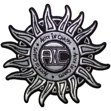 Alice In Chains - Sun Logo B&W (szőtt) felvarró