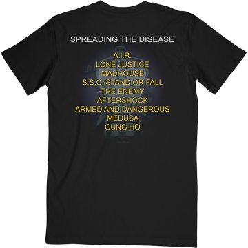   Anthrax - Spreading The Disease Track list (Back Print) póló