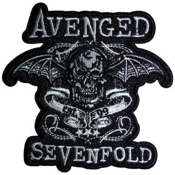   Avenged Sevenfold - Deathbat Banner Cut-Out (szőtt) felvarró