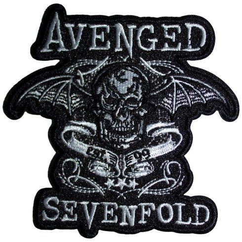 Avenged Sevenfold - Deathbat Banner Cut-Out (szőtt) felvarró